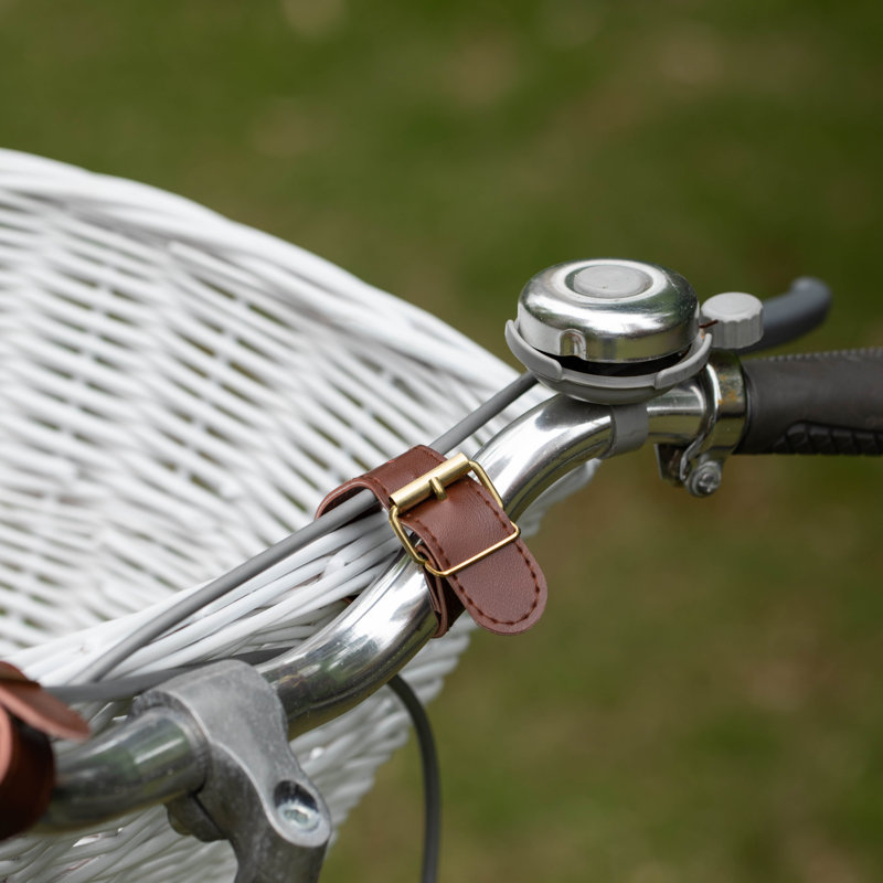 Panier avant en osier pour vélo, Blanc