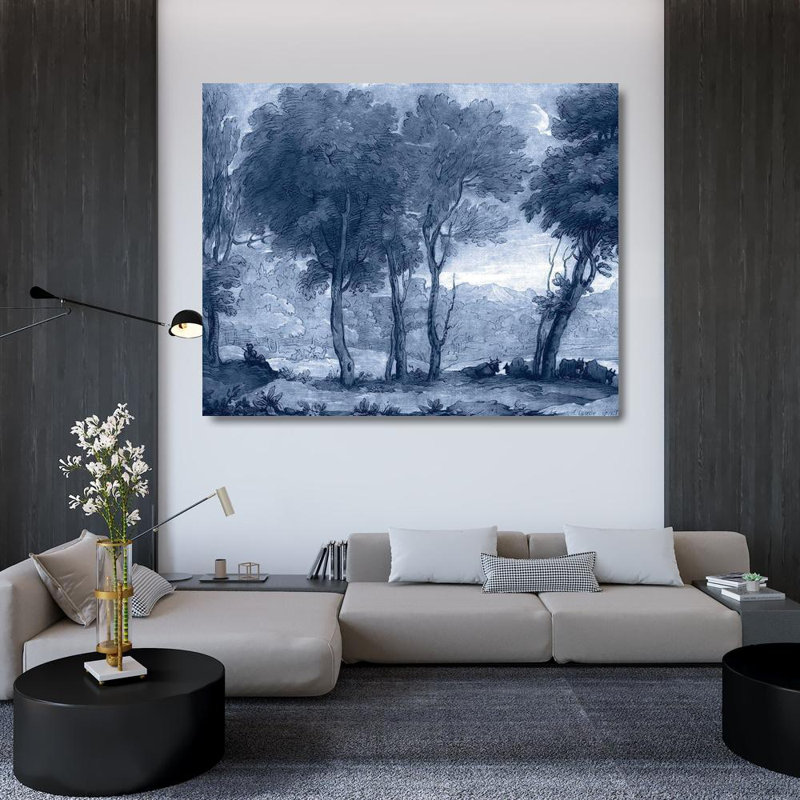 «Red Barrel Studio® Lorrain, Claude Gallery», art sur toile tendue: Toile pastorale I, H 36 po x l 44 po