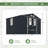 Outdoor Storage Shed, 8X10  Protective Film, Four Daylight Windows Lockable Doors,A Practical And Thoughtful Gift,Two Colors Can Be Freely Selected Dark Gray Storage Sheds-124356815-124356818