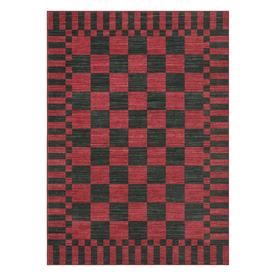 Checkered Rug for Living Room Washable Bedroom Rugs Non Slip Back Modern Classic Area Rug for Kids Boys Bedroom Home Decor Carpet for Dining Room Office