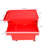 Metal Rolling Tool Box With 5, Lockable Wheels & Adjustable Shelf For Garage - Red 5 Chest Wheels, Sliding Drawers, Detachable Top, Workshop-40329662