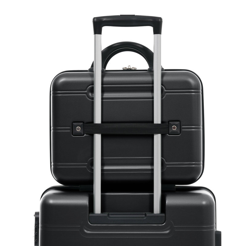 Ensemble de 6 valises, 29.3" H x 18.7" W x 11.5 " D, Black