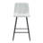 Modern White PU Bar Chair Set - Two Pieces, Stable Comfort.Checkered Design,Black Metal Legs,Suitable For Placement In Bars, Living Rooms, Bars, And Other Venues.Multiple Colors Available.