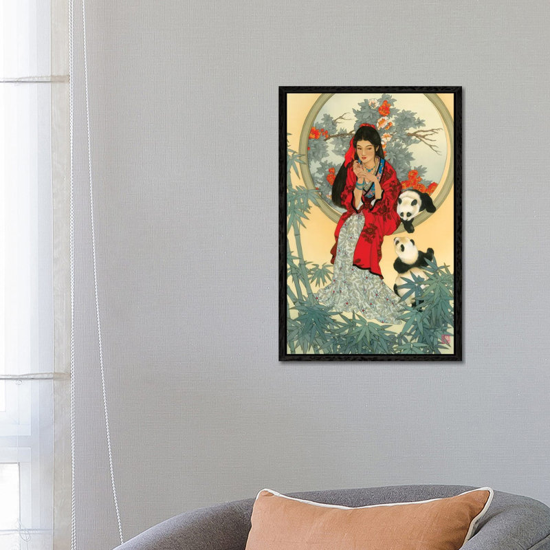Mystical Kingdom - Painting on Canvas, Black Framed, 66.04 cm H x 45.72 cm W