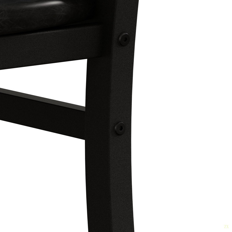 Ensemble de table de salle à manger , Noir, noir, noir, noir, 5 Pieces: Table, 4 Chairs