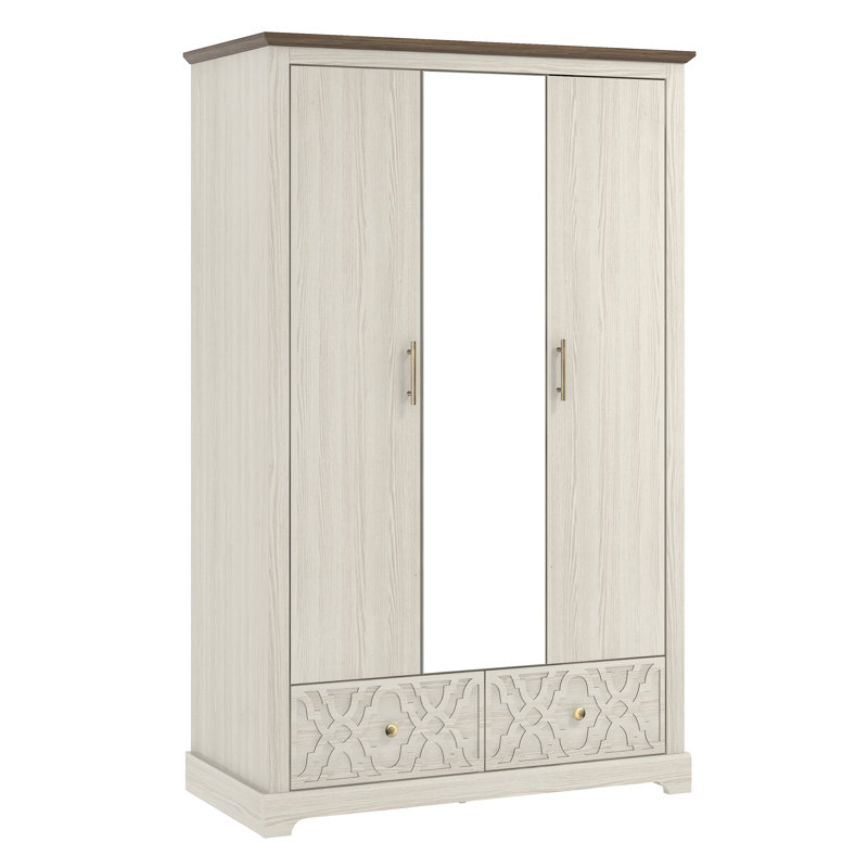 Enfield 3 Door 2 Drawer Wardrobe with Mirror