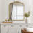 Vintage Floral Arch Iron Frame Mirror-43562167-43562164