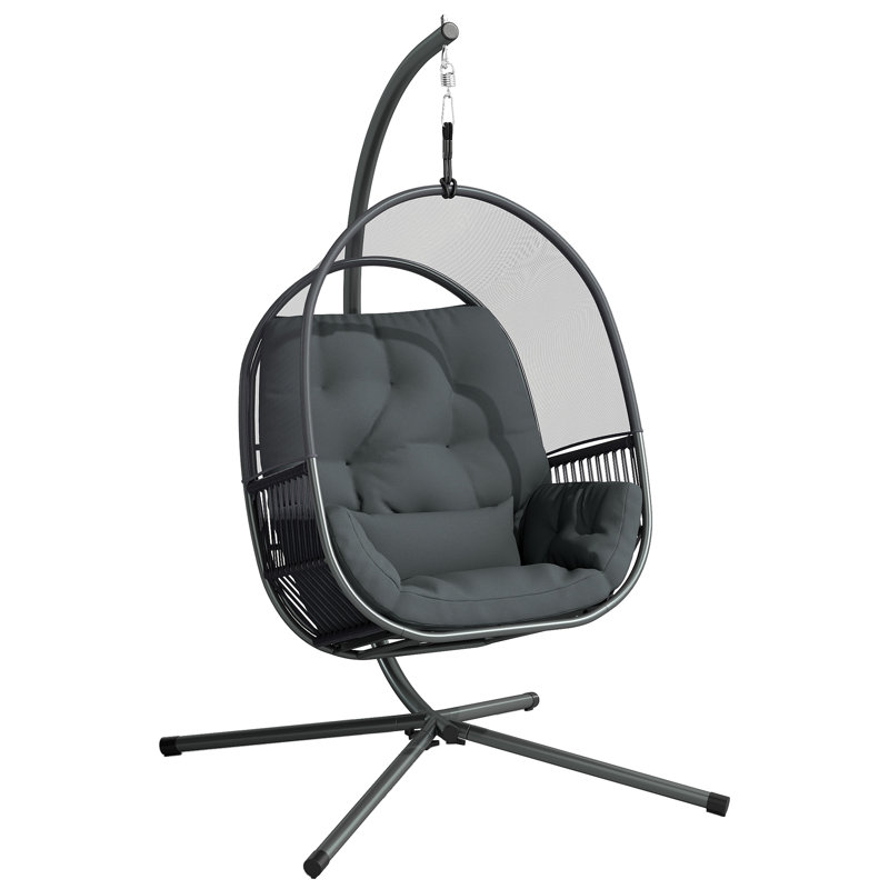 Swing Chair with Stand, Grey