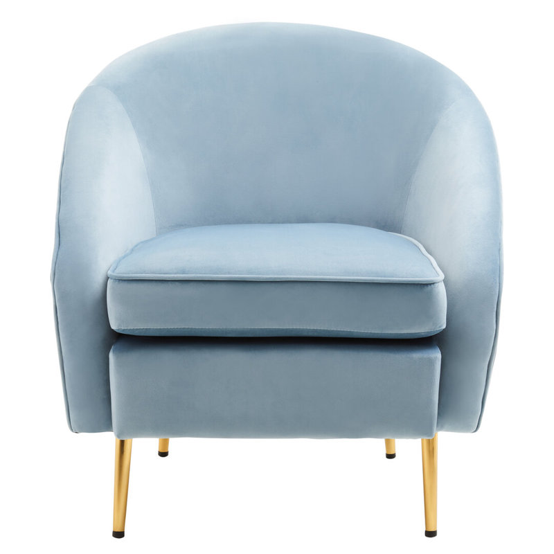 Velvet Armchair, Blue