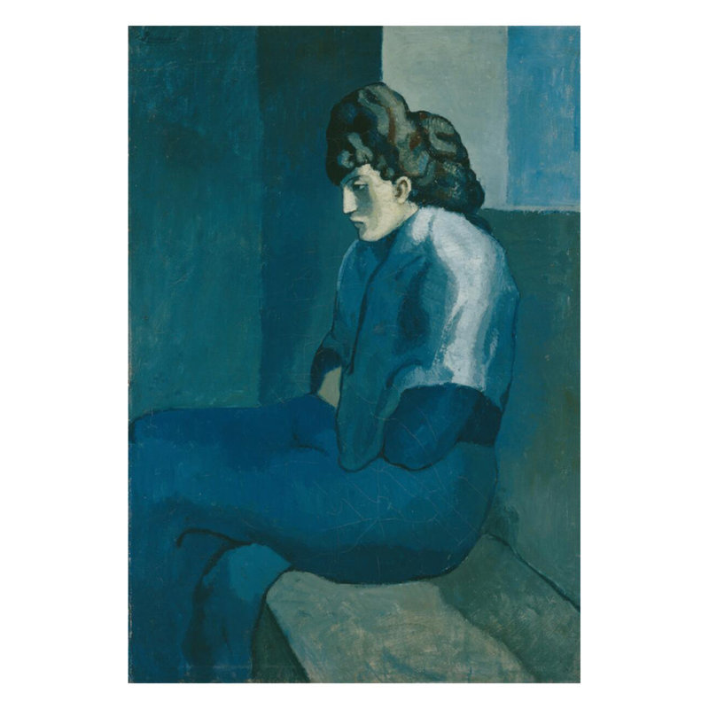 Mélancolie par Pablo Picasso - Estampe numérique, H 28 po x l 22 po