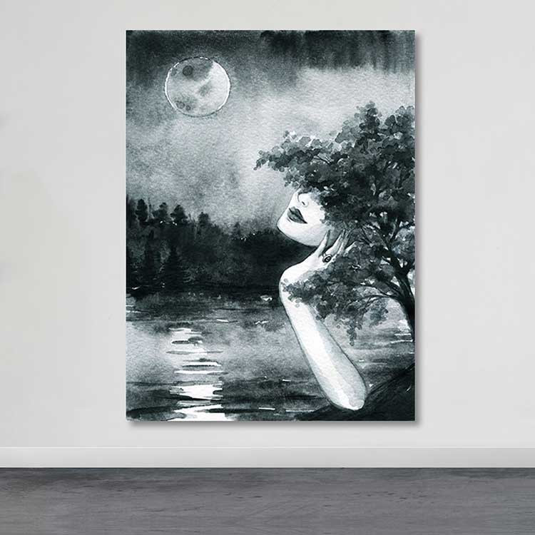Peinture décorative sur toile