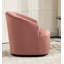 Fauteuil d'appoint pivotant à 360° en velours, entièrement assemblé-1180619595-1180619593