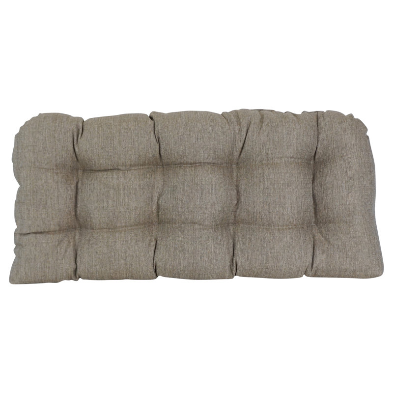 Coussin de causeuse d'extérieur en oléfine de qualité supérieure, Brun Seravo