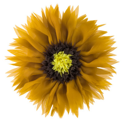 Round 3D Sunflower Throw Pillow Decorative Floral Accent Pillow
