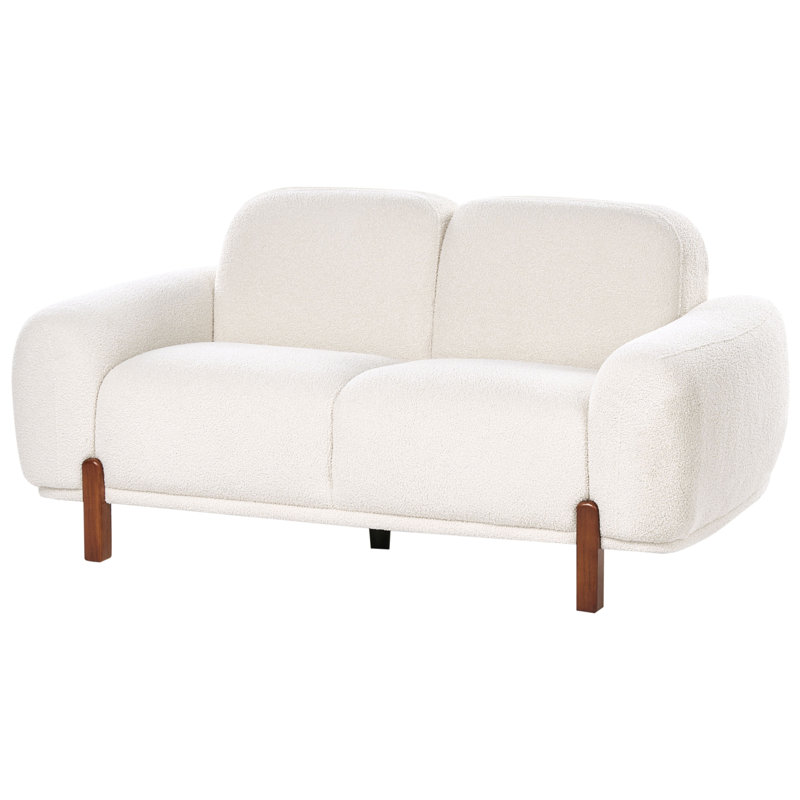 Sofa 2 Seater ODNES Boucle, White