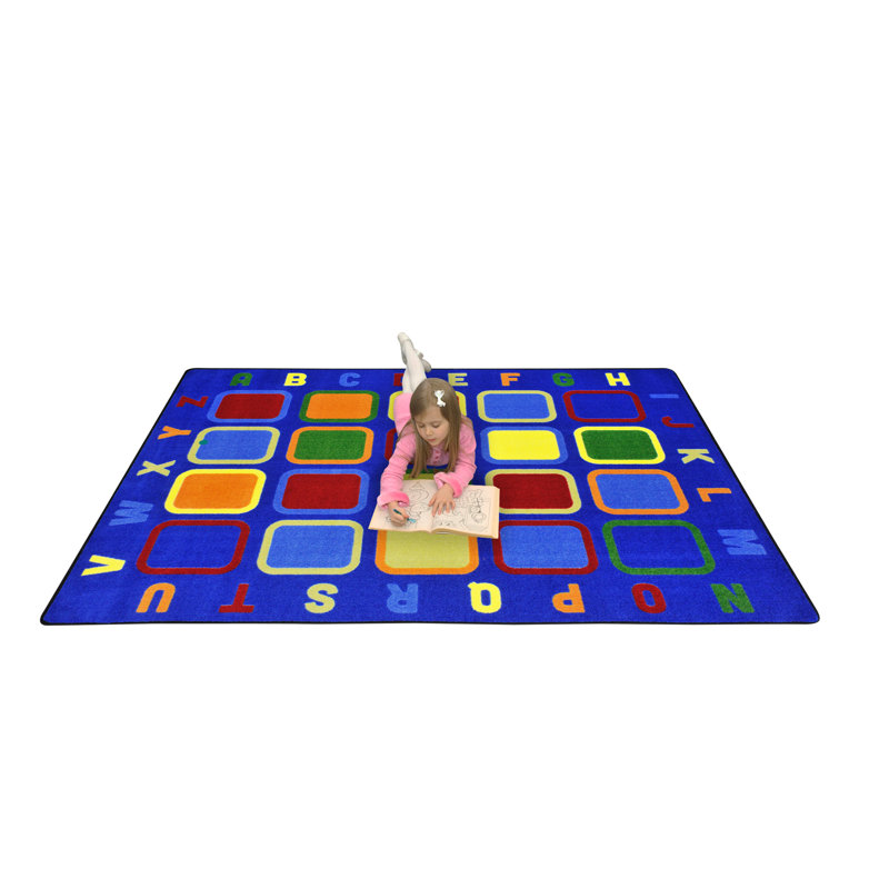 Tapis Kid Essentials Alphabet Tiles, Rectangle 5 pi 4 po x 7 pi 8 po