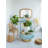 Round Terracotta Vase - Natural White Finish-483120700