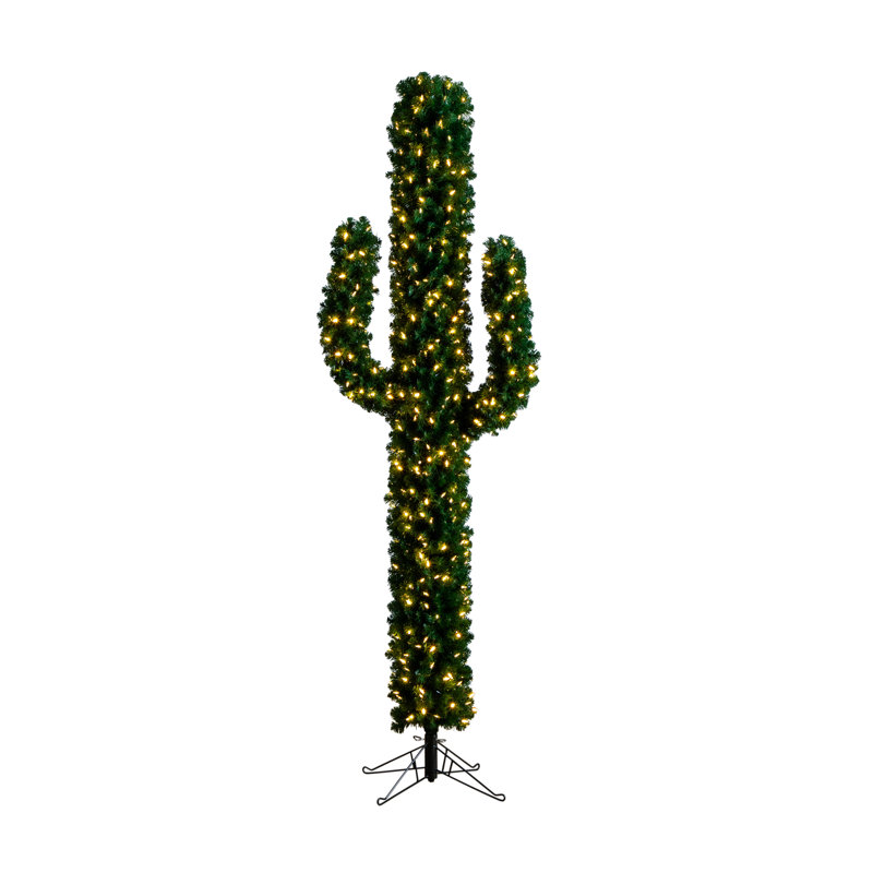 7 pi Arbre de Noël artificiel pré-éclairé avec 500 micro lumières DEL pré-installées