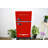 FRIGIDAIRE Retro 2-Door Compact Fridge Freezer Combo, 3.1 Cu. Ft., Stainless Steel, Built-in Bottle Opener-100663868