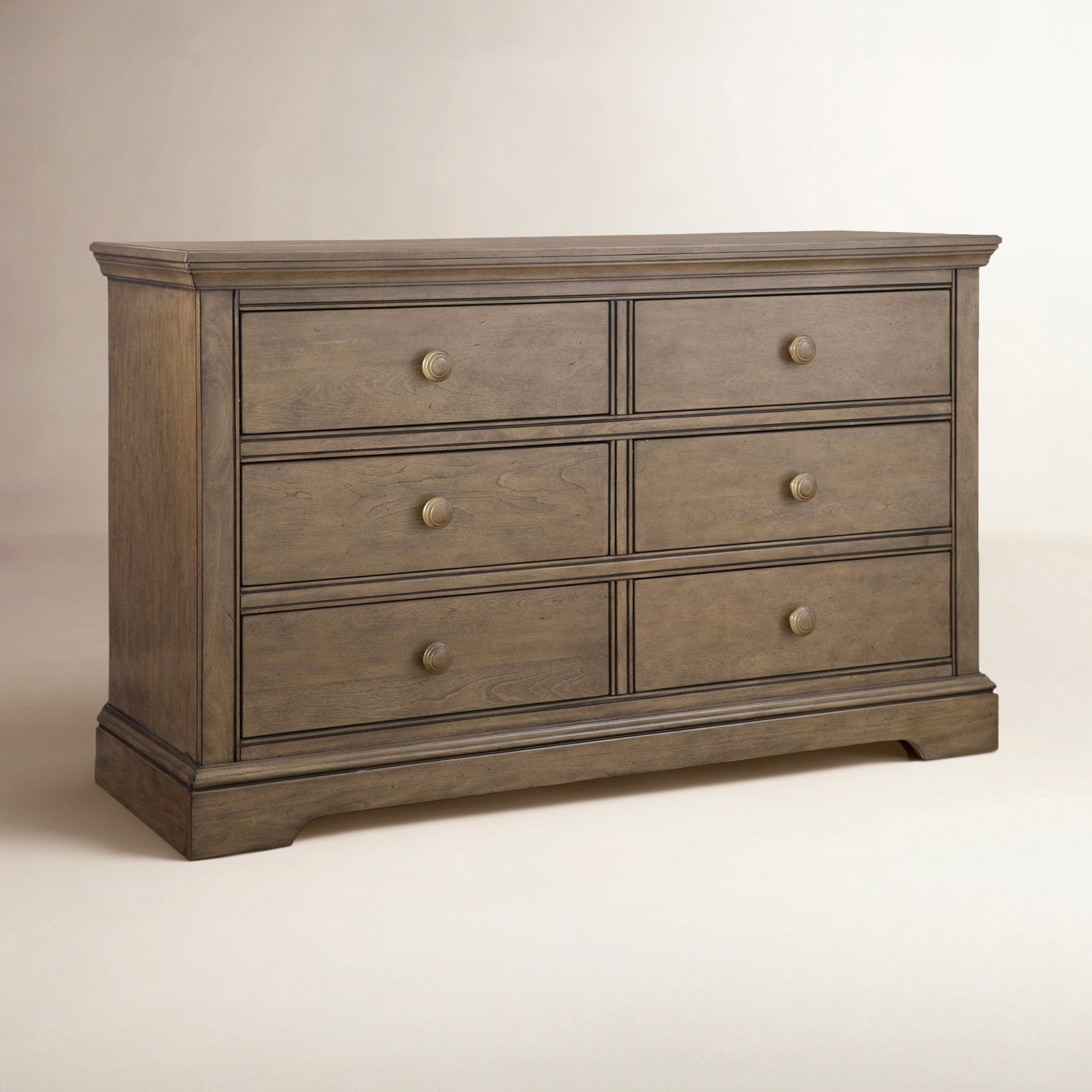 Charter Kids 6 - Drawer Dresser, Cashew