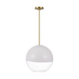 Sean Lavin Torian 1 Light Kitchen Pendant With Milk Clear Glass Mix Shade