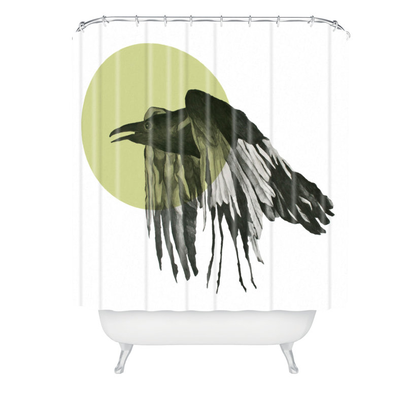 Rideau de douche simple morgan kendall raven