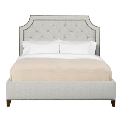 Audrey/Asher Queen Tufted Upholstered Low Profile Panel Bed