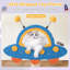 4-Level Cute Cat Tree Tower Activity Center w/ UFO-Shaped Top Perch