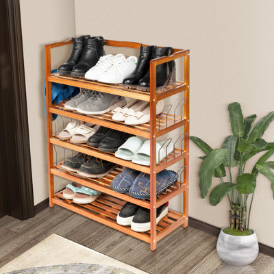 Range-chaussures en bois 21 paires