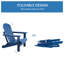 HDPE Folding Adirondack Chair, Weather-Resistant Outdoor Garden Chair-2090331876