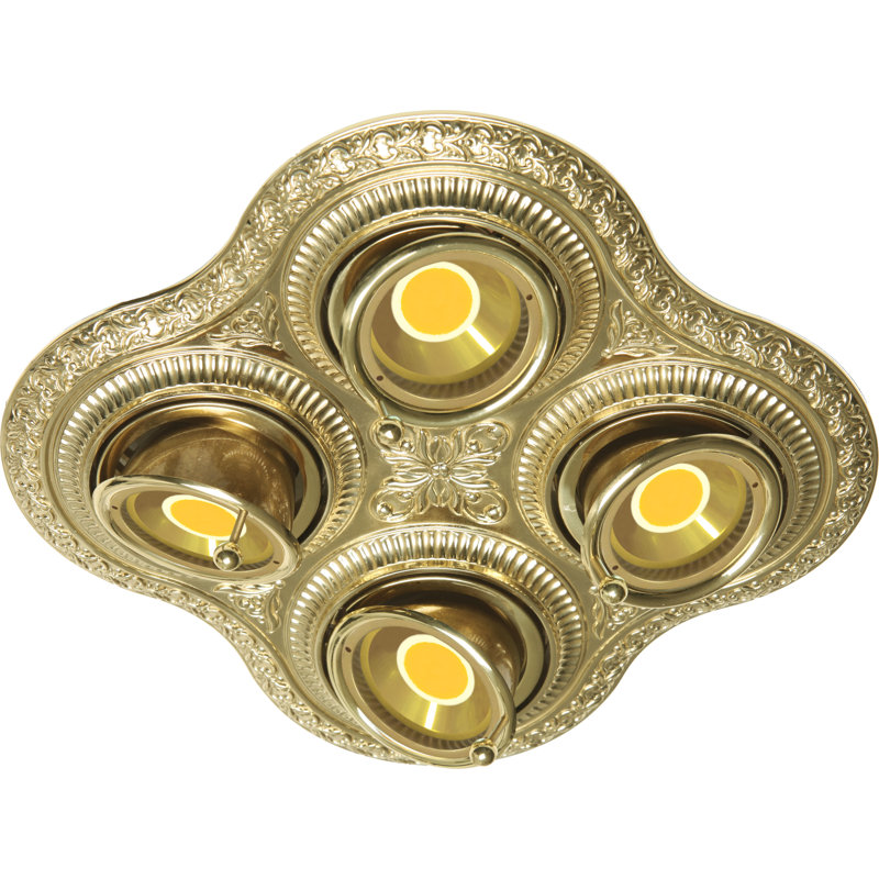 Fleckenstein 23.5cm Adjustable Recessed Trim, Gold
