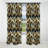 1970S Blue And Gold Damask Art Deco - Abstract Marble Damask Blackout Curtain - 1 Panels-107534278
