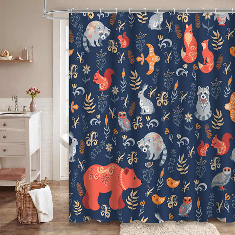 Rideau de douche Fairy Tale Forest, L 72 po x l 72 po