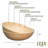 Lexa Bamboo Salad Bowl Set,  Bamboo-116626319