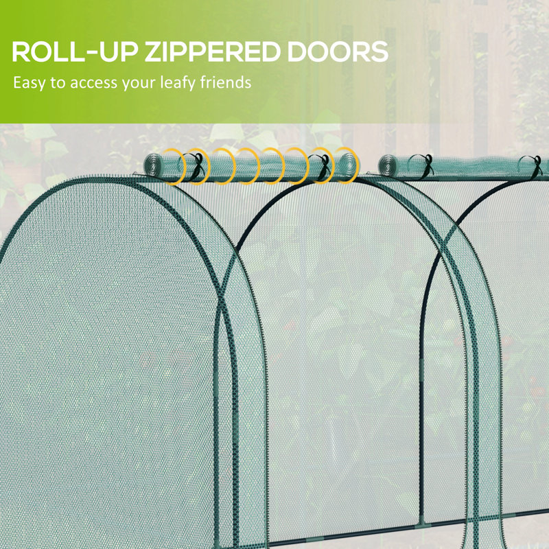 Green Steel Wind Resistant Plant Protection Tent