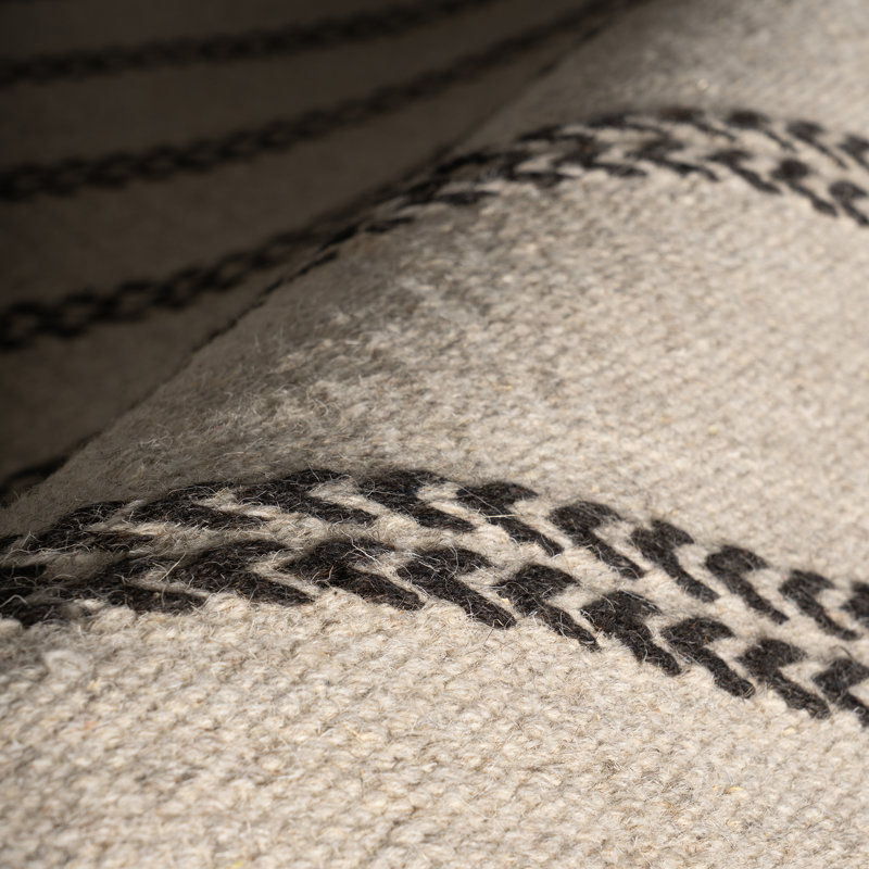 Nate Berkus York Striped Wool Cozy Area Rug, Rectangle 3' x 5'