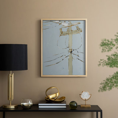 Wires V Framed Print - Solid Wood