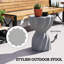 Tabouret de jardin décoratif en spirale