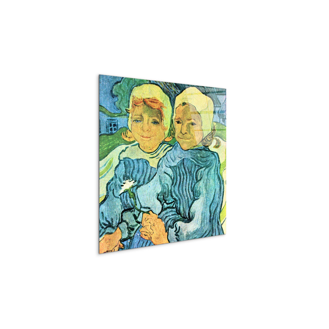 Two Children II by Van Gogh Vincent 58x58 Cm Frameless Panel Lightweight Ready to Hang