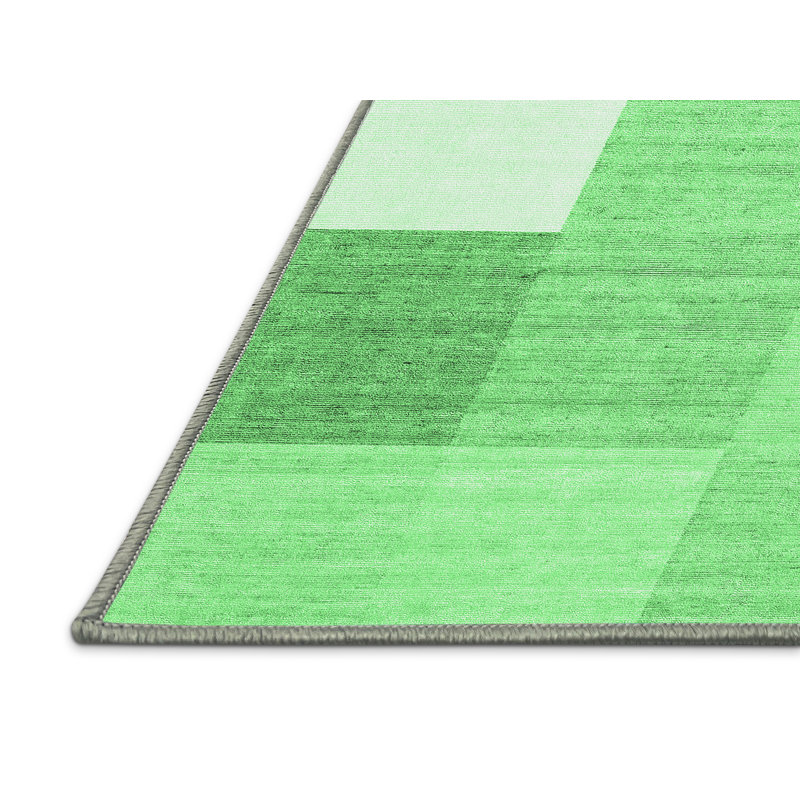 Washable Checkered Indoor Rug, Rectangle 5' x 8'