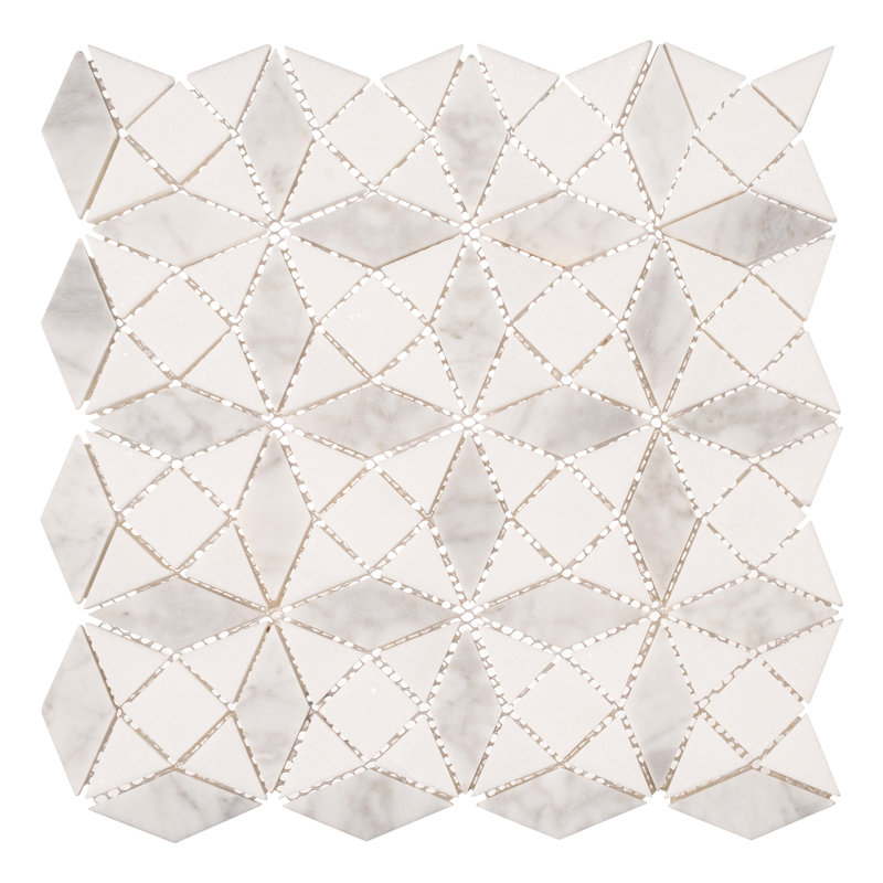 Cimarron Natural Stone Geometric Mosaic Wall & Floor Tile, Flakes