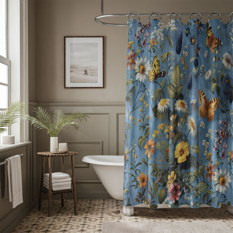 Rideau de douche Meadow Petal - Premium, H 74 po x l 71 po