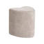 40cm Wide Heart Solid Colour Pouffe Ottoman-863244450