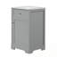 Meuble-lavabo de salle de bain avec lavabo, porte à fermeture douce, support de rangement et tablette réglable-1914219057
