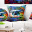 Oeil magique sur dessin abstrait - Coussin imprimé abstrait-29516100-29516104