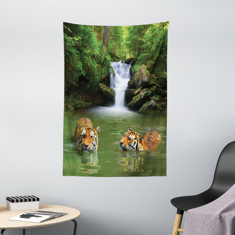 Tapisserie polyester safari, H 60 po x l 40 po