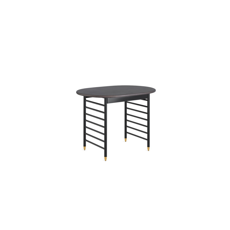 Frank Lloyd Wright Racine Signature Utility Table, Black, 30" H x 42" W x 30" D