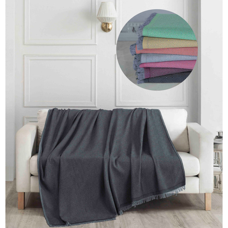 Housse de canapé noire élégante, 68 x 91 | 65% coton et 35% polyester, lavable en machine à 30-40 ° C | Doux et durable, 236 g / m² | Parfait pour protéger les meubles et rehausser la décoration intérieure, le design élégant et fonctionnel
