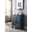 Armoire console au fini bleu antique