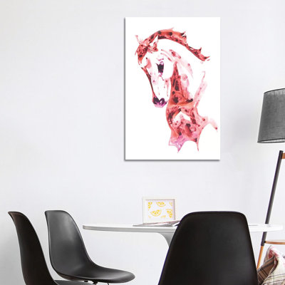 Garnet Horse II 1 Piece Wrapped Canvas Wall Art
